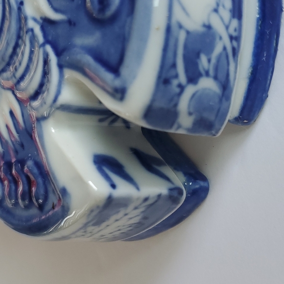 Chinese Blue White Porcelain Butterfly Moth Box Sweet Meat Tray Set - Picture 7 of 9